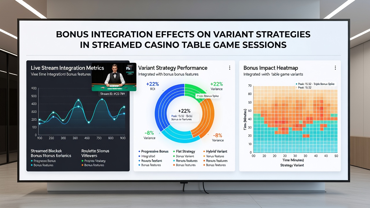 Analyse von Variantenstrategien unter Einfluss von Bonusintegration in Casino-Streams
